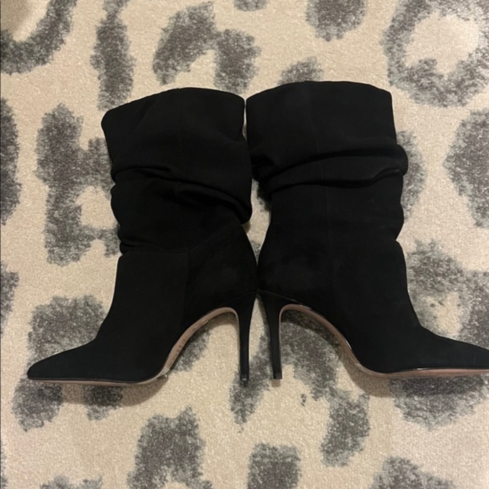 SCHUTZ Black Heeled Boots Size 5